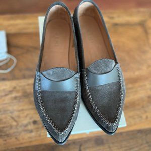 The Edetta - Gray Suede Loafer -  size 40.5